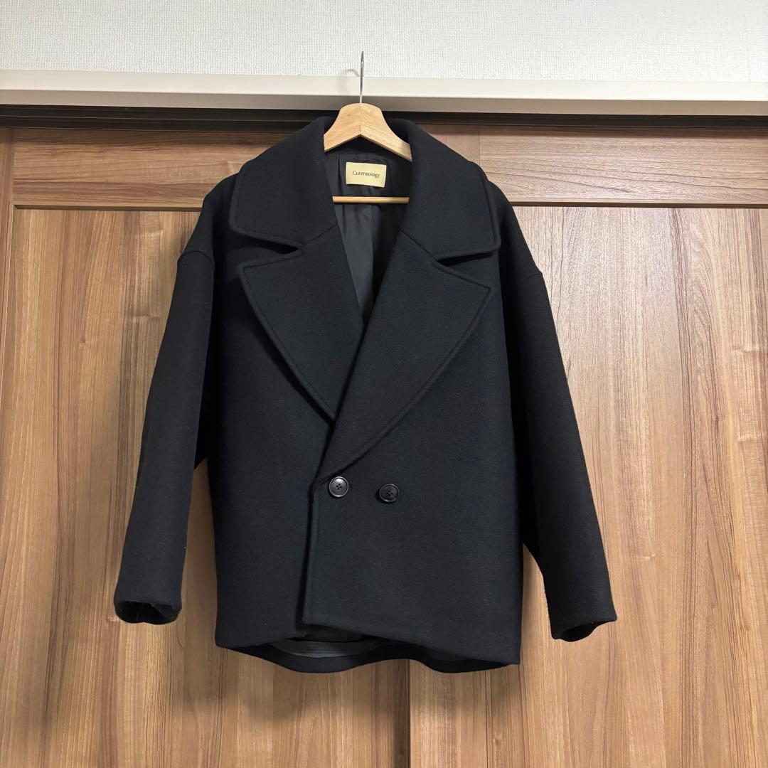 curensology モッサーコクーンコート　ブラック