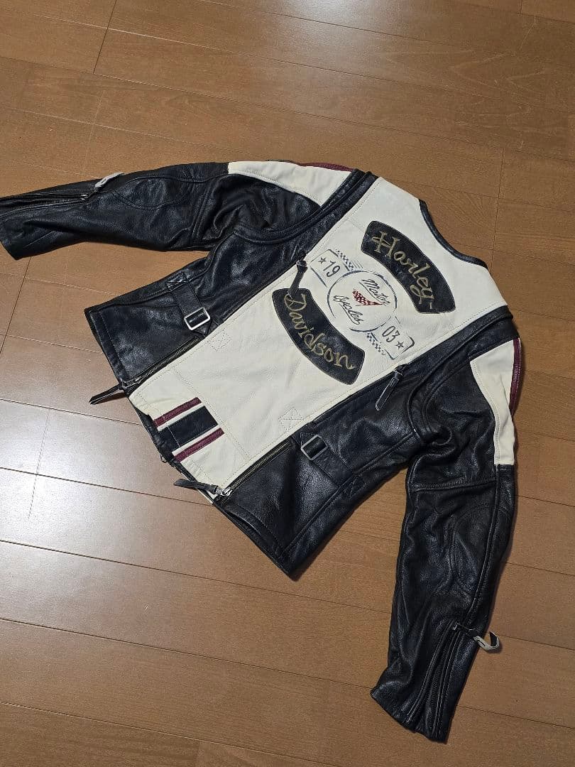 Harley Davidson レザーライダースジャケット.ハーレーダビットソン