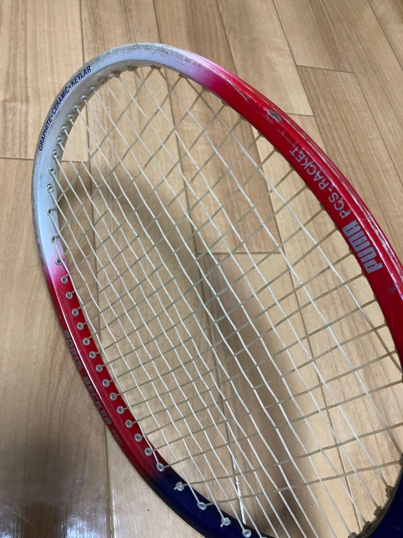 PUMA プーマ ボリスベッカー　硬式テニスラケット　希少　良品　ペプシカラー
