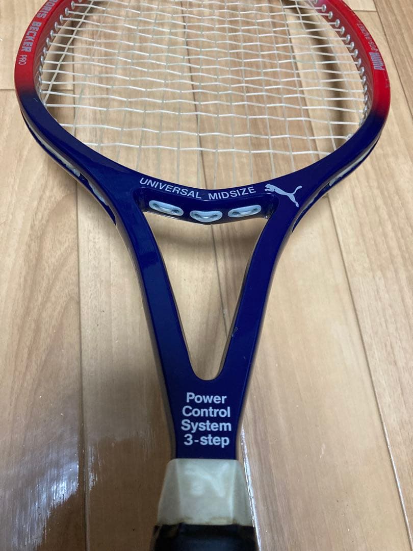 PUMA プーマ ボリスベッカー　硬式テニスラケット　希少　良品　ペプシカラー