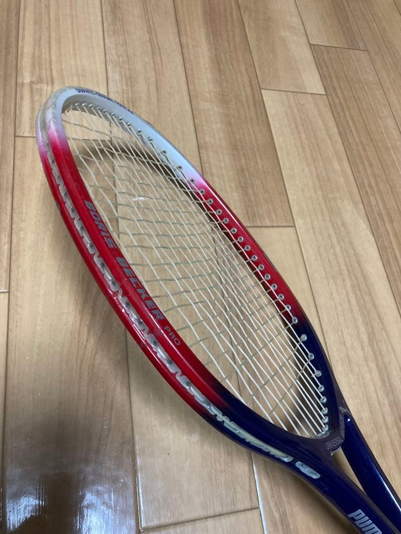 PUMA プーマ ボリスベッカー　硬式テニスラケット　希少　良品　ペプシカラー