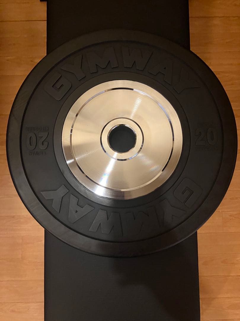 GYMWAY ジムウェイ 20kg薄型トレーニングバンパープレート①