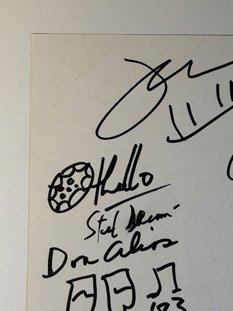 貴重 直筆サイン Jaco Pastorius 1983 ジャコ パストリアス