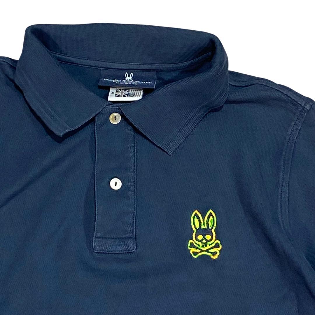 Psycho Bunny サイコバニー 半袖 ポロシャツ 4 ネイビー ゴルフ