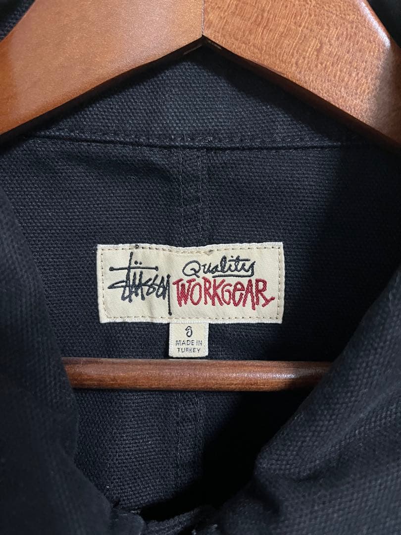 Stussyブラックワークジャケット