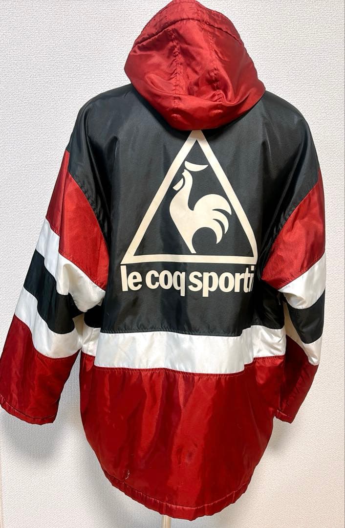 【le coq sportif】ダウンコート　スポーツウェア　赤　メンズ　LO