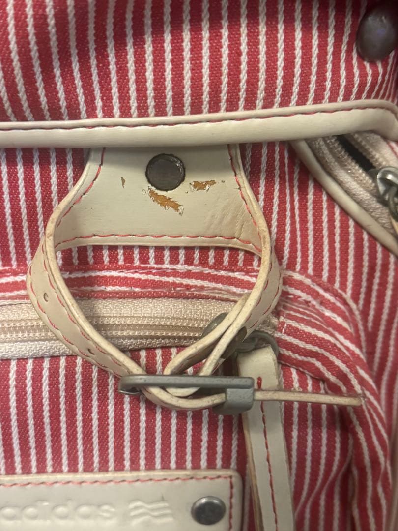 アディダス　キャスター付き　ゴルフ　キャディバック　ヒッコリー生地