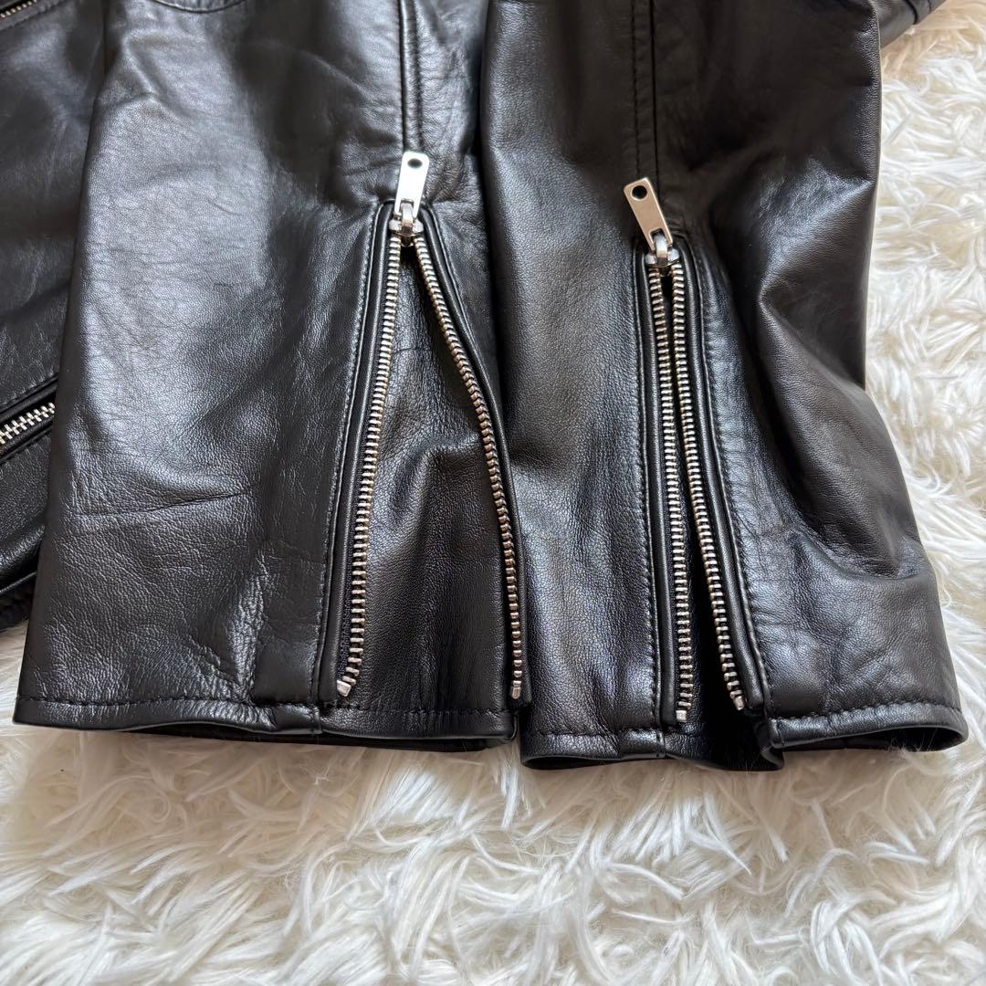 UNITED TOKYO 羊革 ラムレザー シングルライダース 希少4(XL)