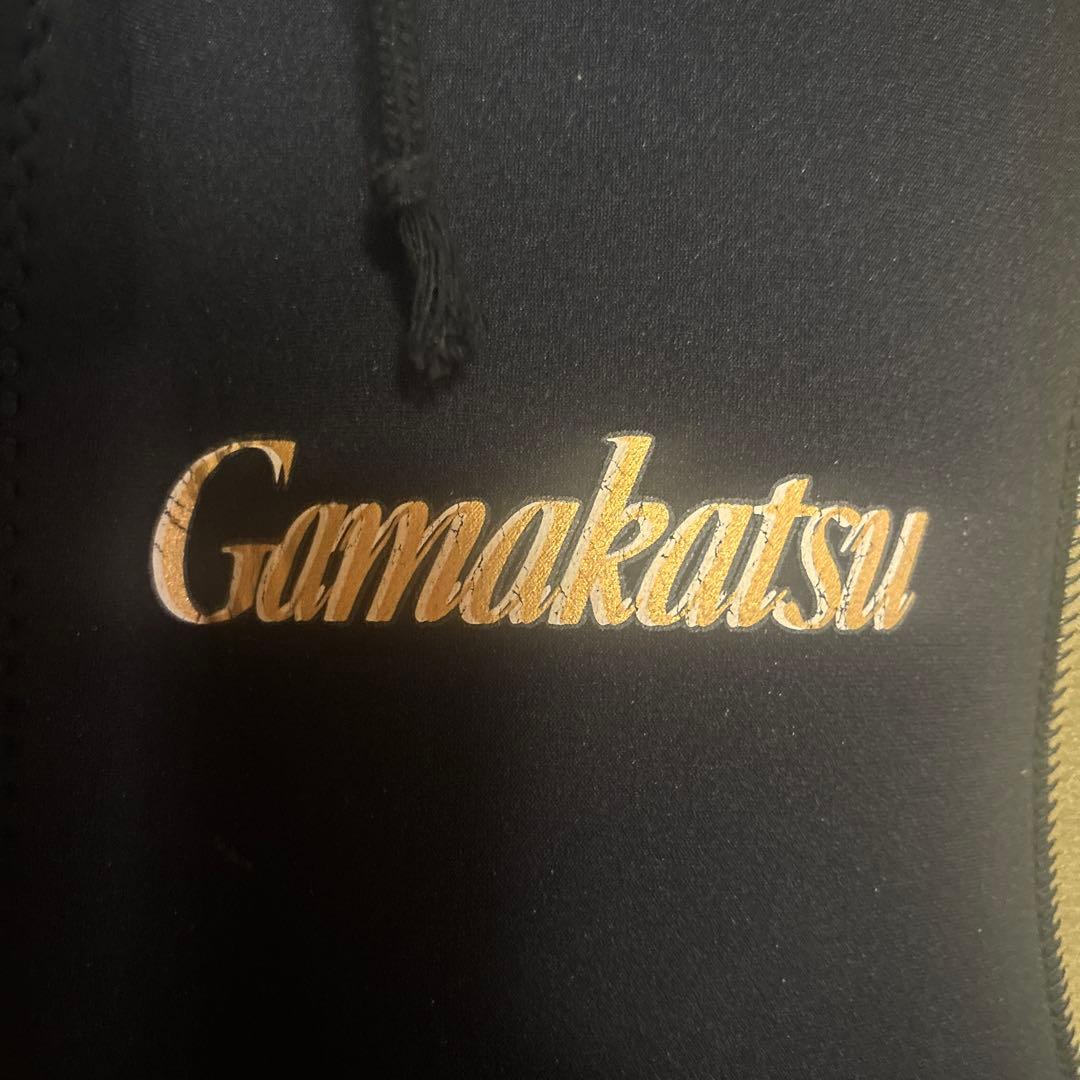 【即購入可】がまかつ フィッシングスーツ(上下セット) ブラック/ゴールド
