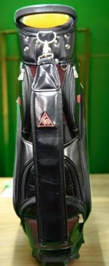 送料無料/美品　le coq sportif 高級ゴルフバッグ ブラック