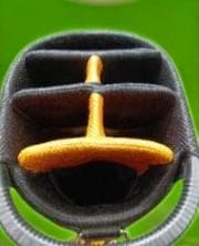 送料無料/美品　le coq sportif 高級ゴルフバッグ ブラック