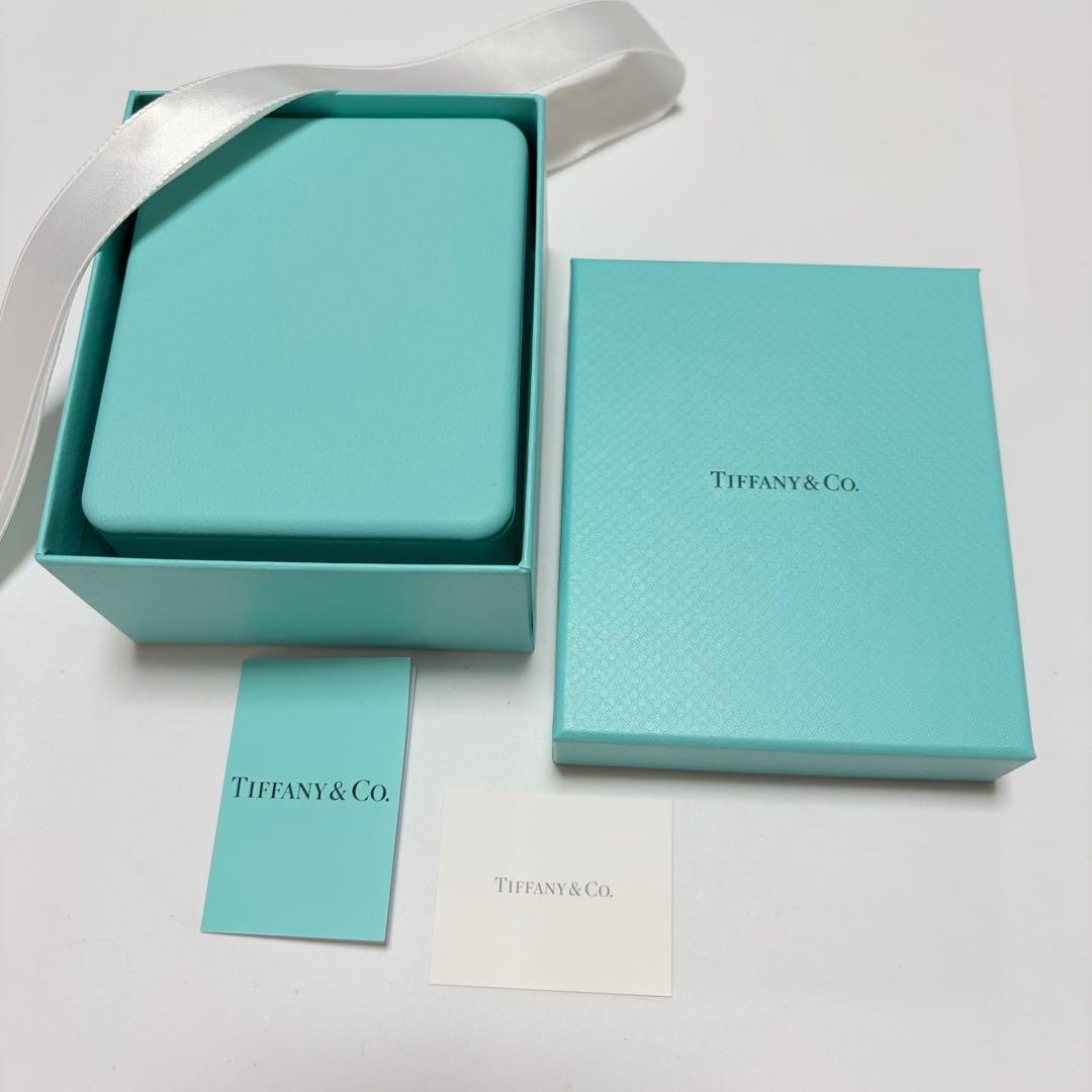 極美品　ティファニー　ネックレスケース　空箱　リボン付き　ブルーボックス