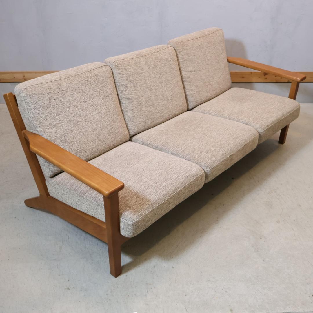 unico ウニコ VISKA オーク材 3シーターソファ 3人掛けソファ