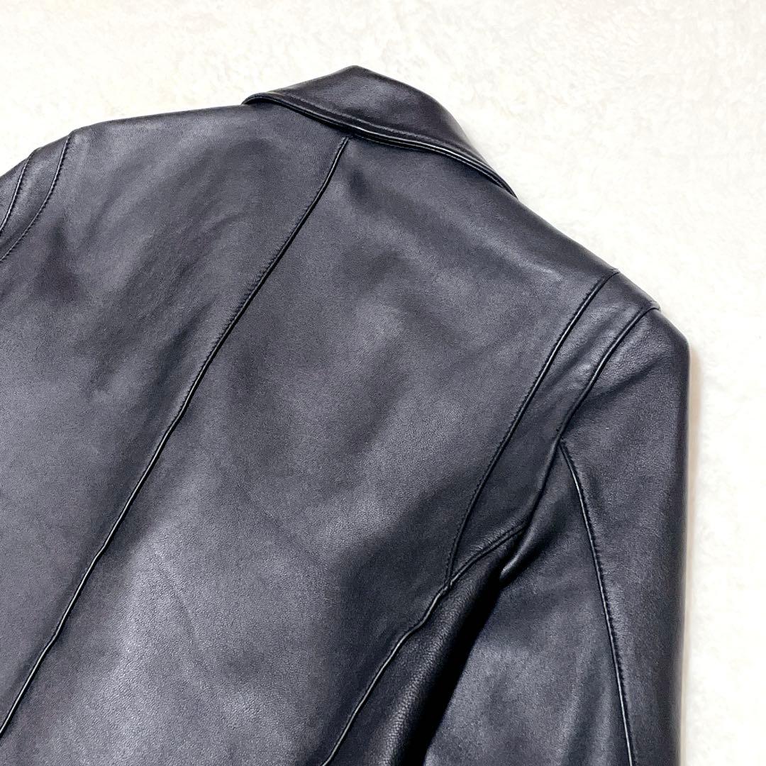 【美品】STUDIOUS ライダース　レザージャケット　ダブル　羊革