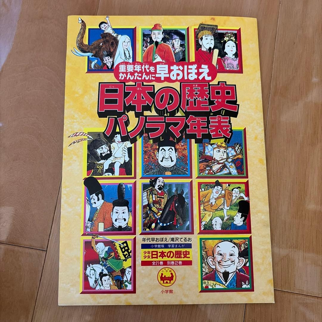 【全巻（1〜21巻➕別巻2冊）】少年少女　日本の歴史　小学館　学習まんが　年表