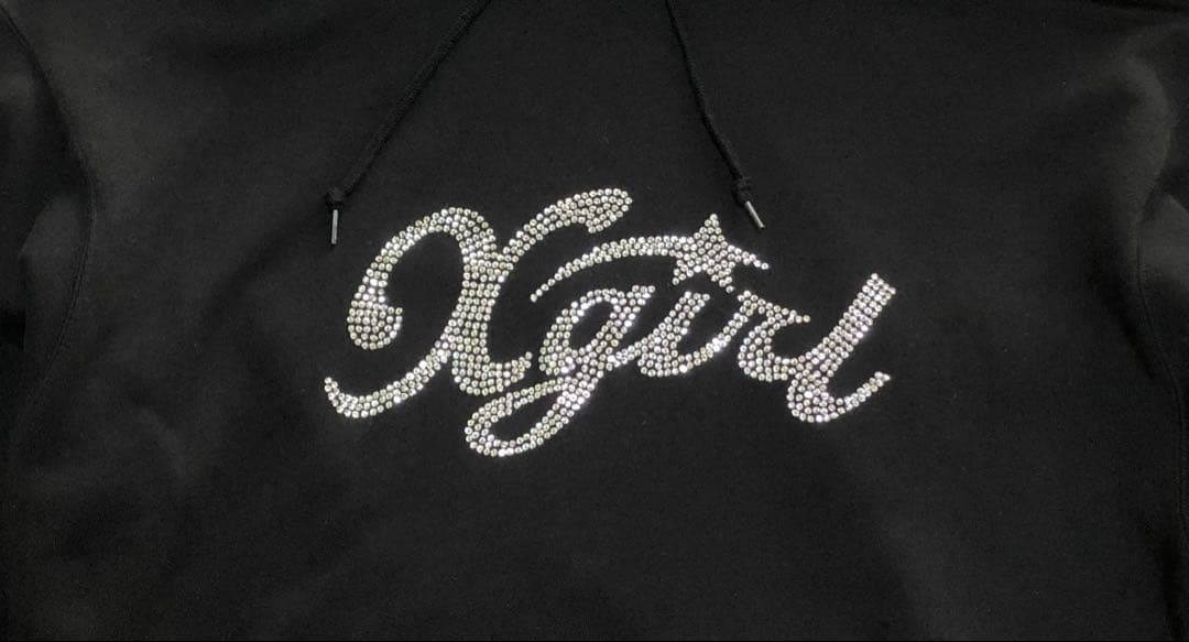 エックスガール　スターロゴスウェット　Sサイズ　黒 Hoodie