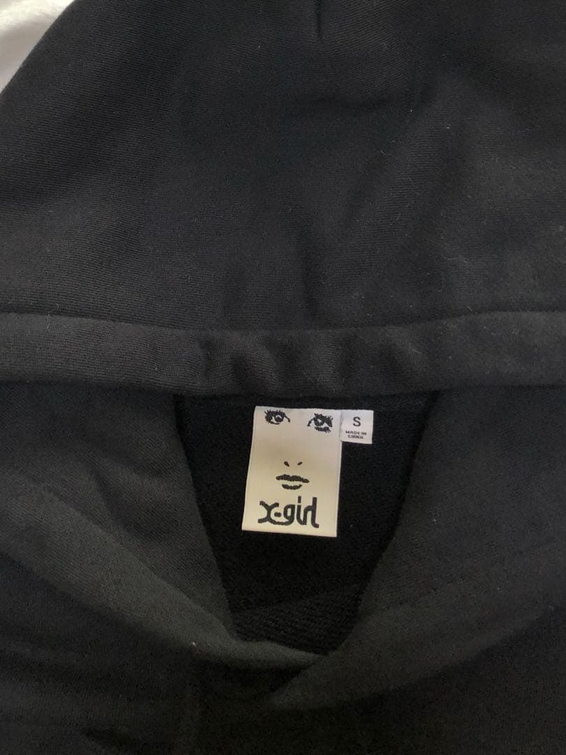 エックスガール　スターロゴスウェット　Sサイズ　黒 Hoodie