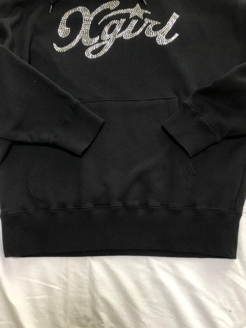 エックスガール　スターロゴスウェット　Sサイズ　黒 Hoodie