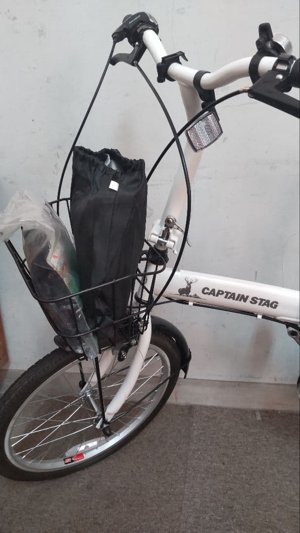 CAPTAIN STAG 折りたたみ自転車 ホワイト 20インチ 美品