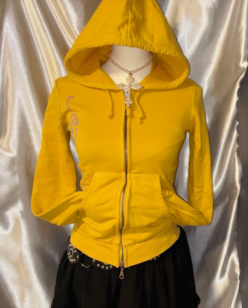 Ed hardy y2k double zip up パーカー グランジ 00s