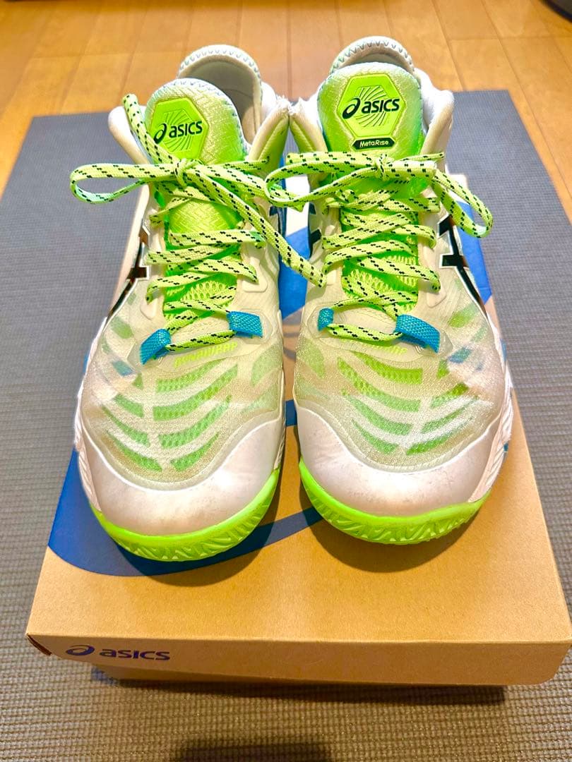 asics RISE WHITE/BLACK バレー シューズ 27cm