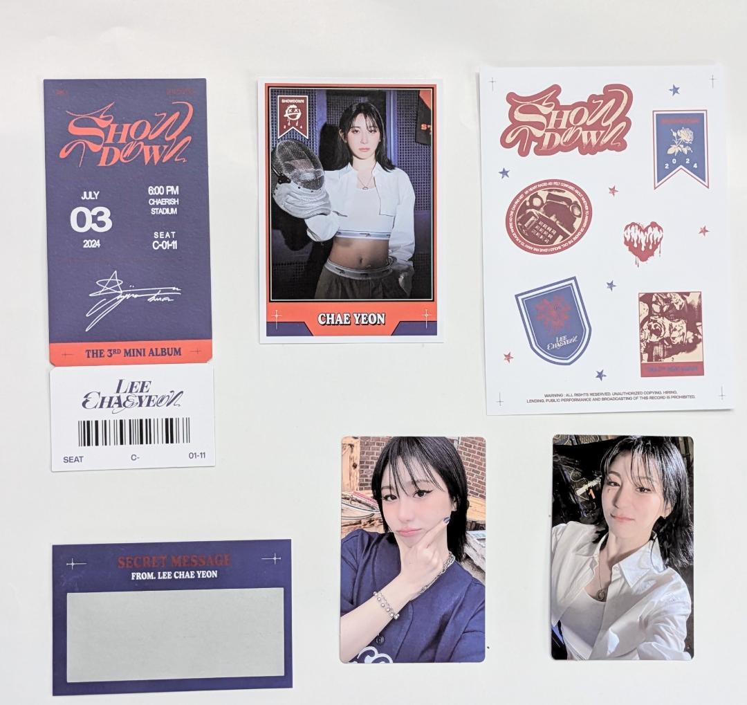 ★非売品◆直筆サインCD◆イチェヨン◆SHOWDOWN◆IZ*ONE