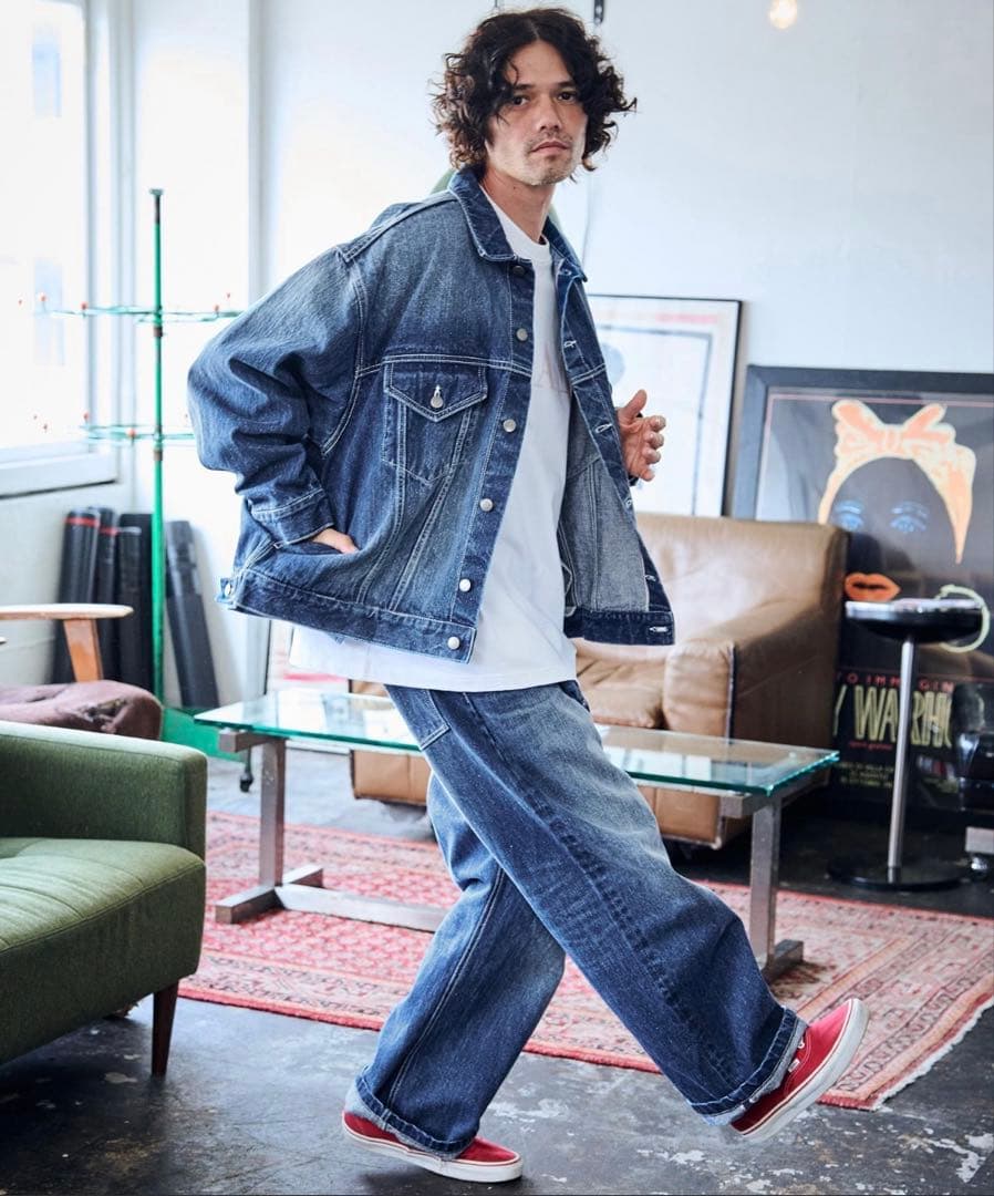 ADAM PATEK アダムパテック デニム セットアップ Gジャン パンツ