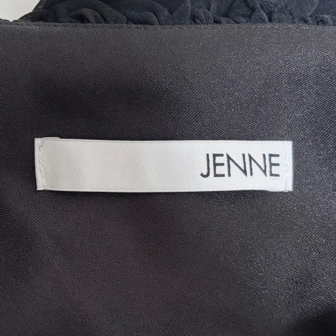 【タグ付き未使用】 JENNE 3wayモダンドレープドレス ブラック L