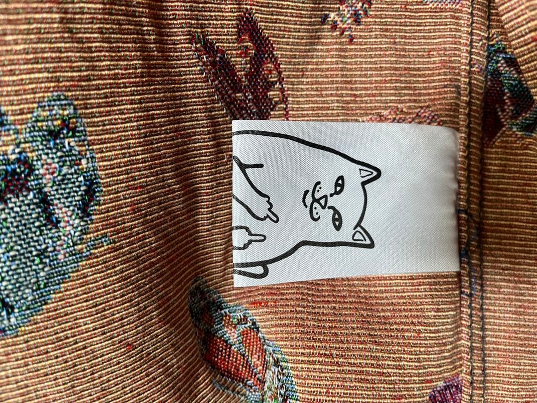 栗*坊様 リップンディップ　デニムジャケット　ブラック柄