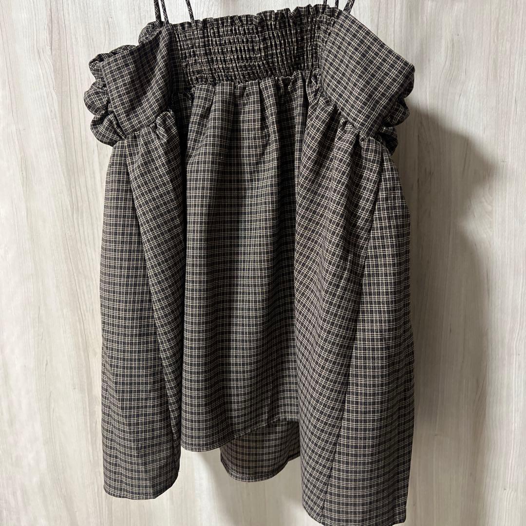 hinari シャーリングデザインキャミチュニック