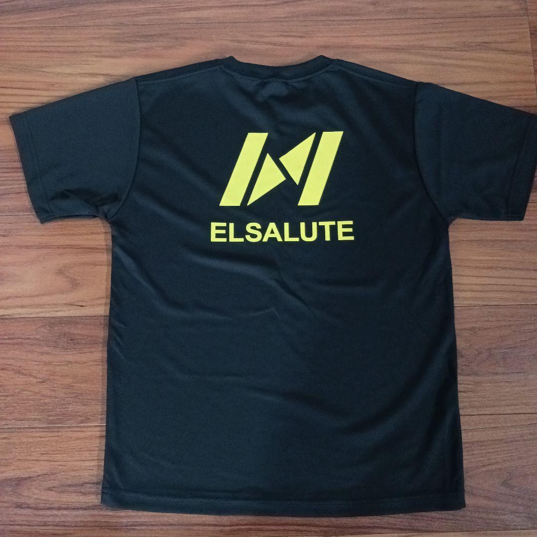 ELSALUTE ビッグロゴTシャツ　ブラック　Mサイズ
