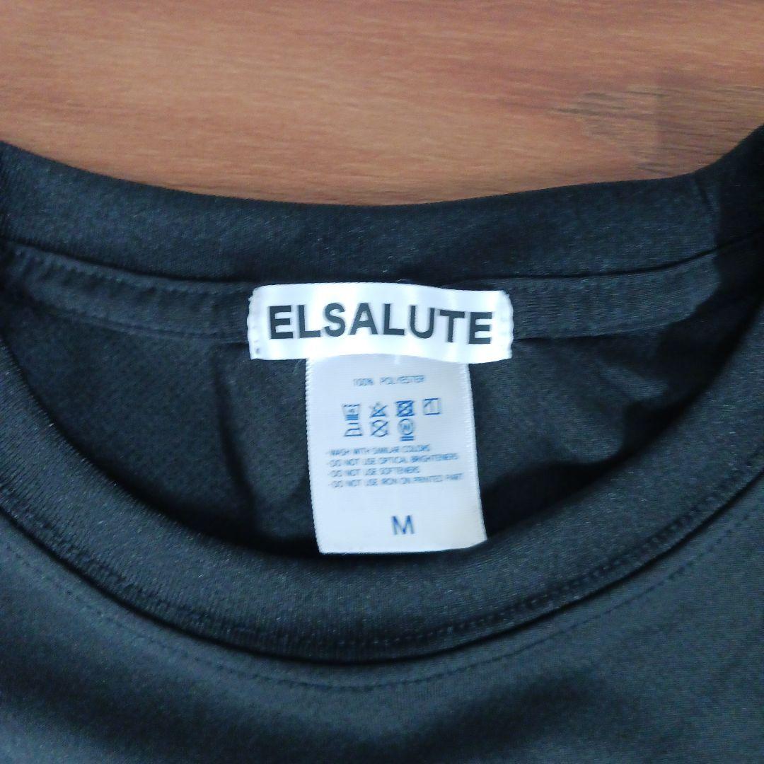ELSALUTE ビッグロゴTシャツ　ブラック　Mサイズ