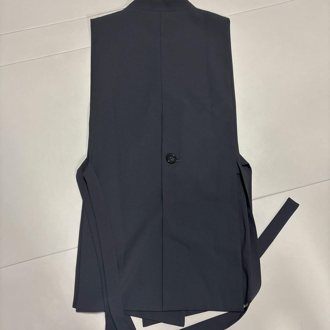 【新品タグ付き✨】ENFOLDエンフォルド カシュクールオープンベスト グレー