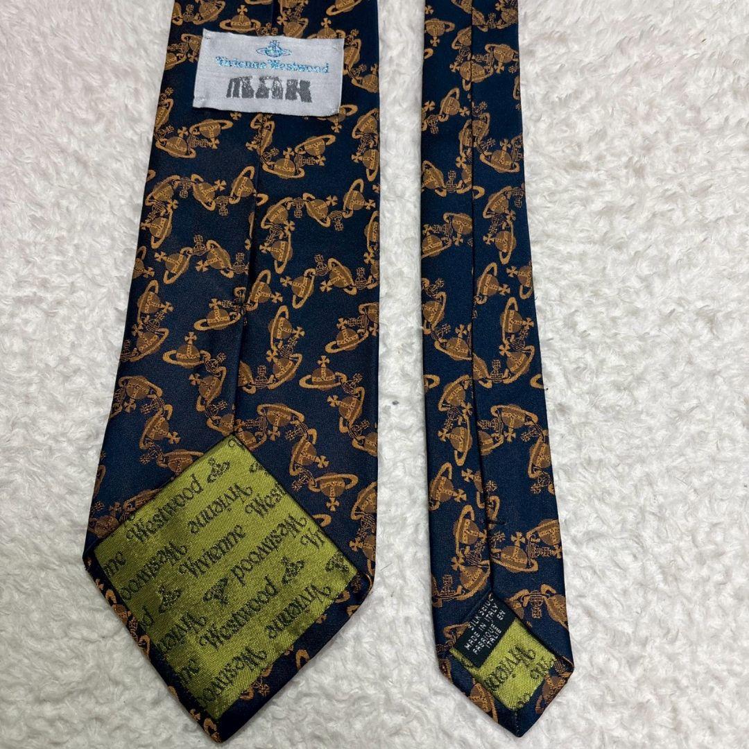 ヴィヴィアンウエストウッド　オーブ　総柄　ネクタイ　結婚式　オケージョン　二次会