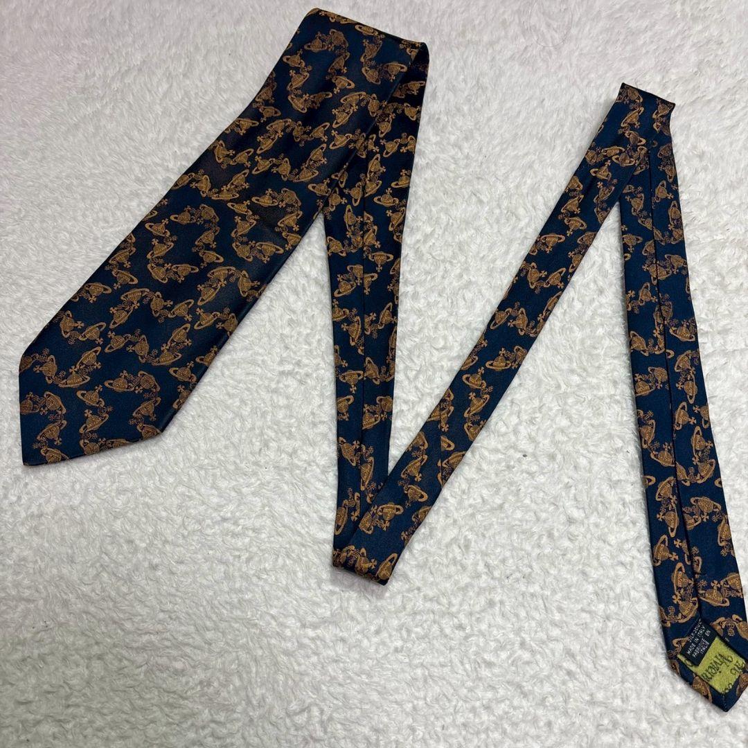 ヴィヴィアンウエストウッド　オーブ　総柄　ネクタイ　結婚式　オケージョン　二次会