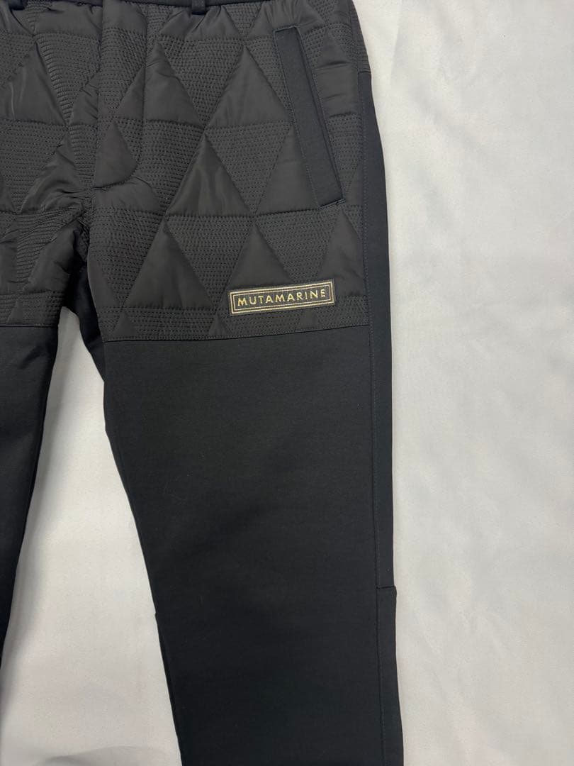 【定価41,800円】MUTA キルティングパンツ　ブラック　サイズ5