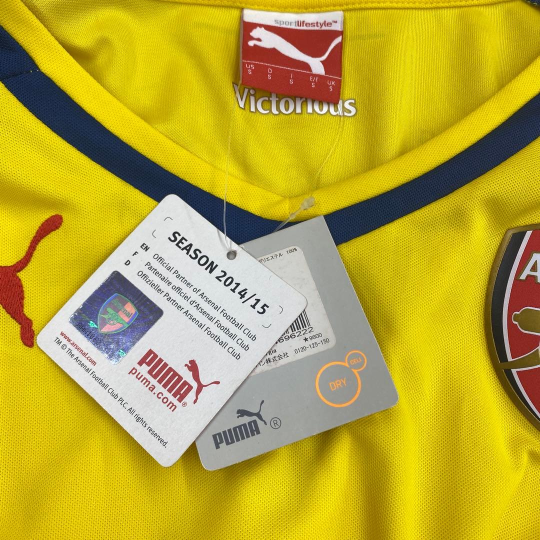 アーセナル PUMA シャツ イエロー/ブルー　メンズＳサイズ