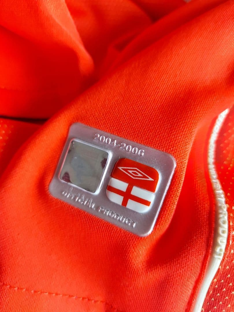 Umbro イングランド代表 アウェイ ゲームシャツ 赤 9 XL相当 アンブロ