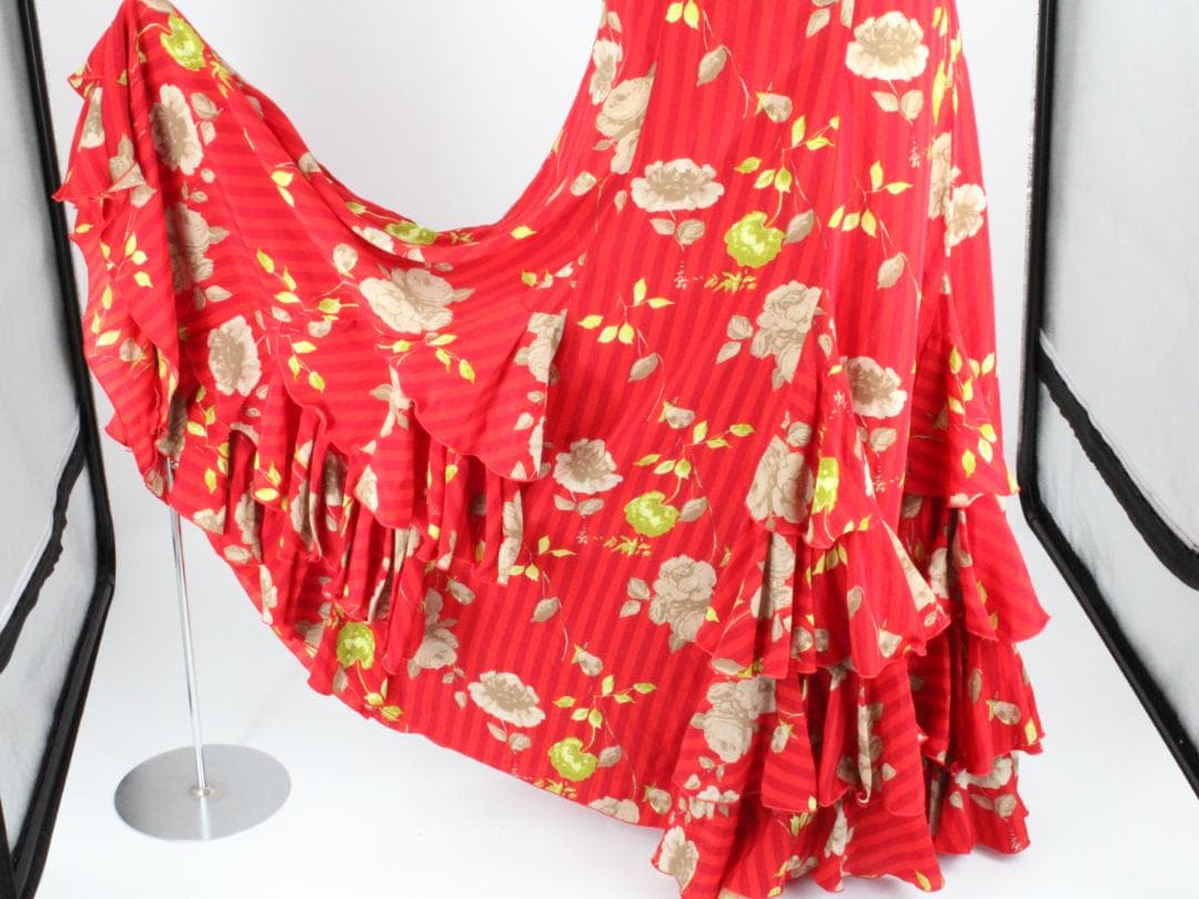 【美品 スペイン製 フラメンコ衣装】ストライプ MOLINA モリーナ ドレス