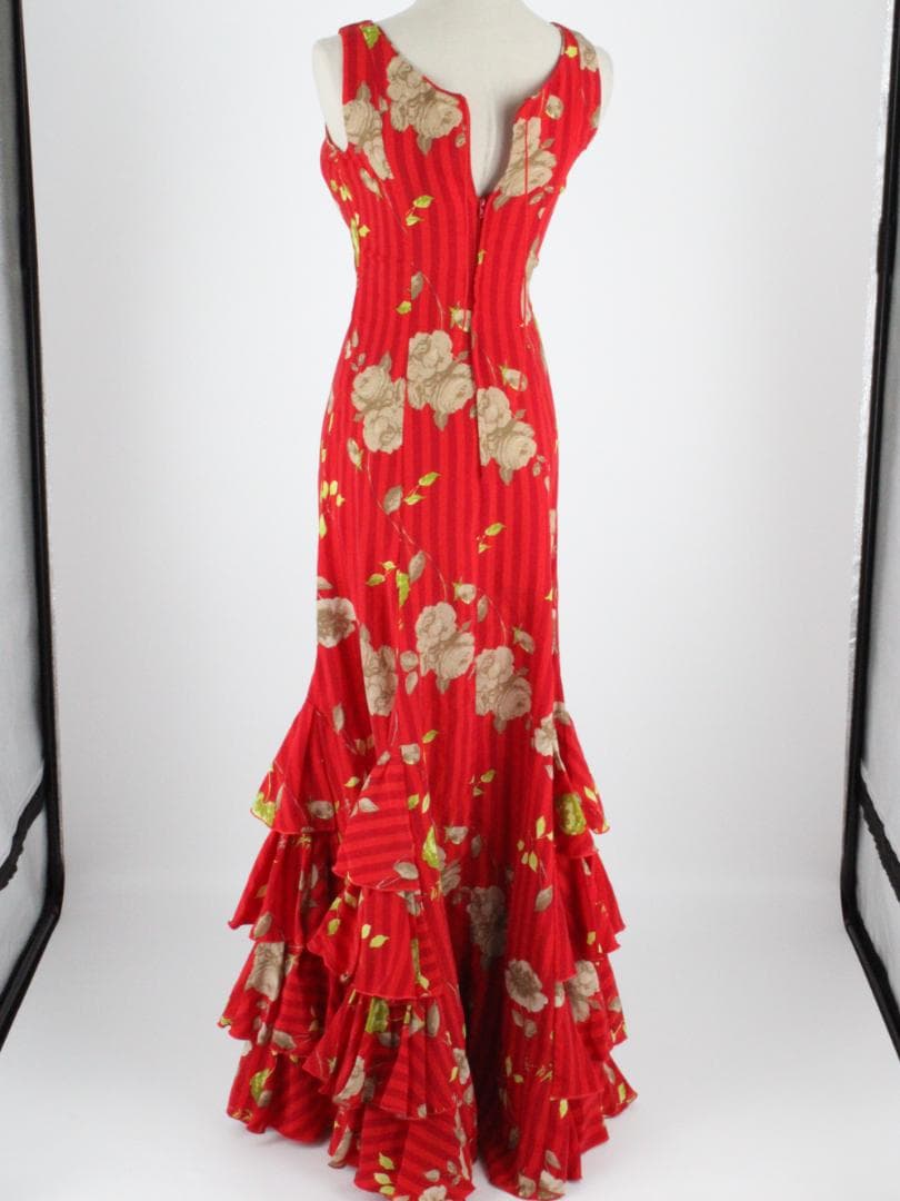 【美品 スペイン製 フラメンコ衣装】ストライプ MOLINA モリーナ ドレス