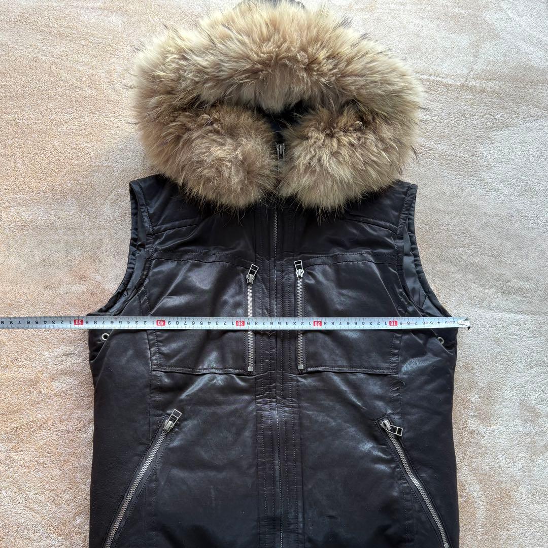 5351 POUR LES HOMMES ファー ダウンベストOpium フード