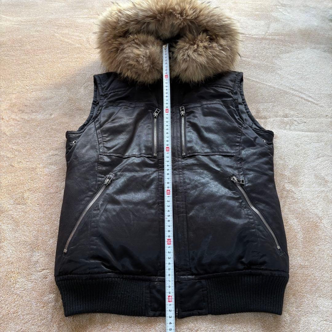 5351 POUR LES HOMMES ファー ダウンベストOpium フード