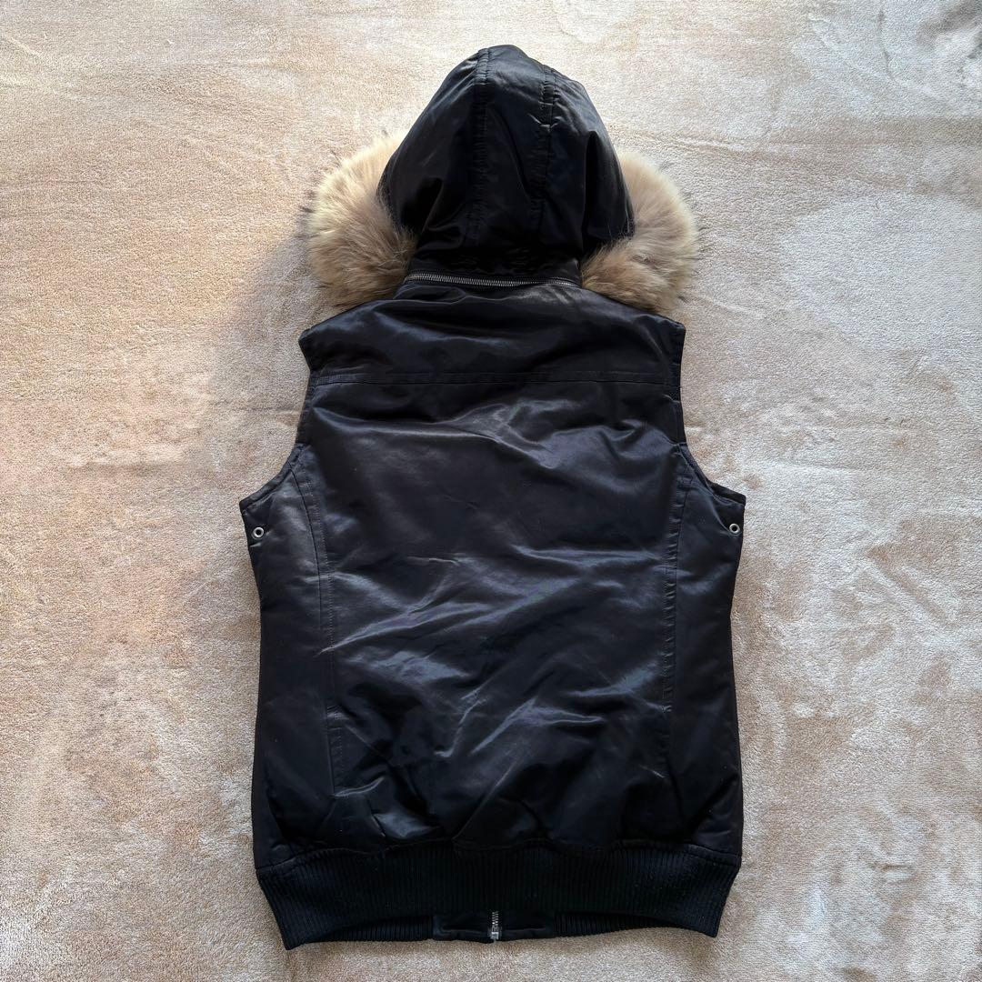 5351 POUR LES HOMMES ファー ダウンベストOpium フード