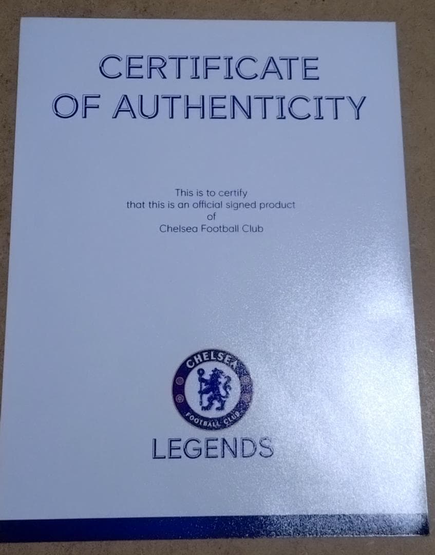 ソ*ベ様 チェルシー ジョン・テリー 直筆サイン入りフレームブーツ レア限定品