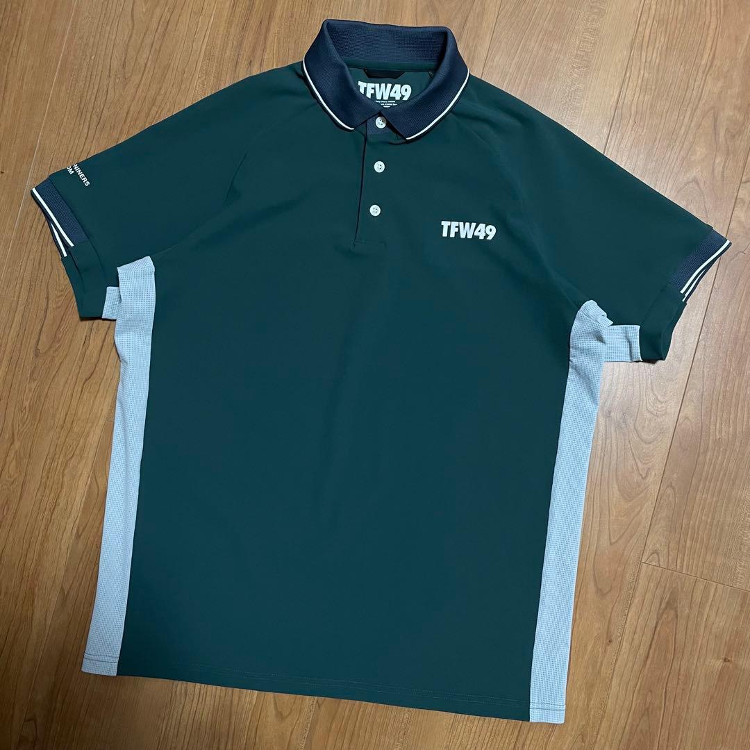 2025モデル　TFW49 ポロシャツ　グリーン　M ゴルフ