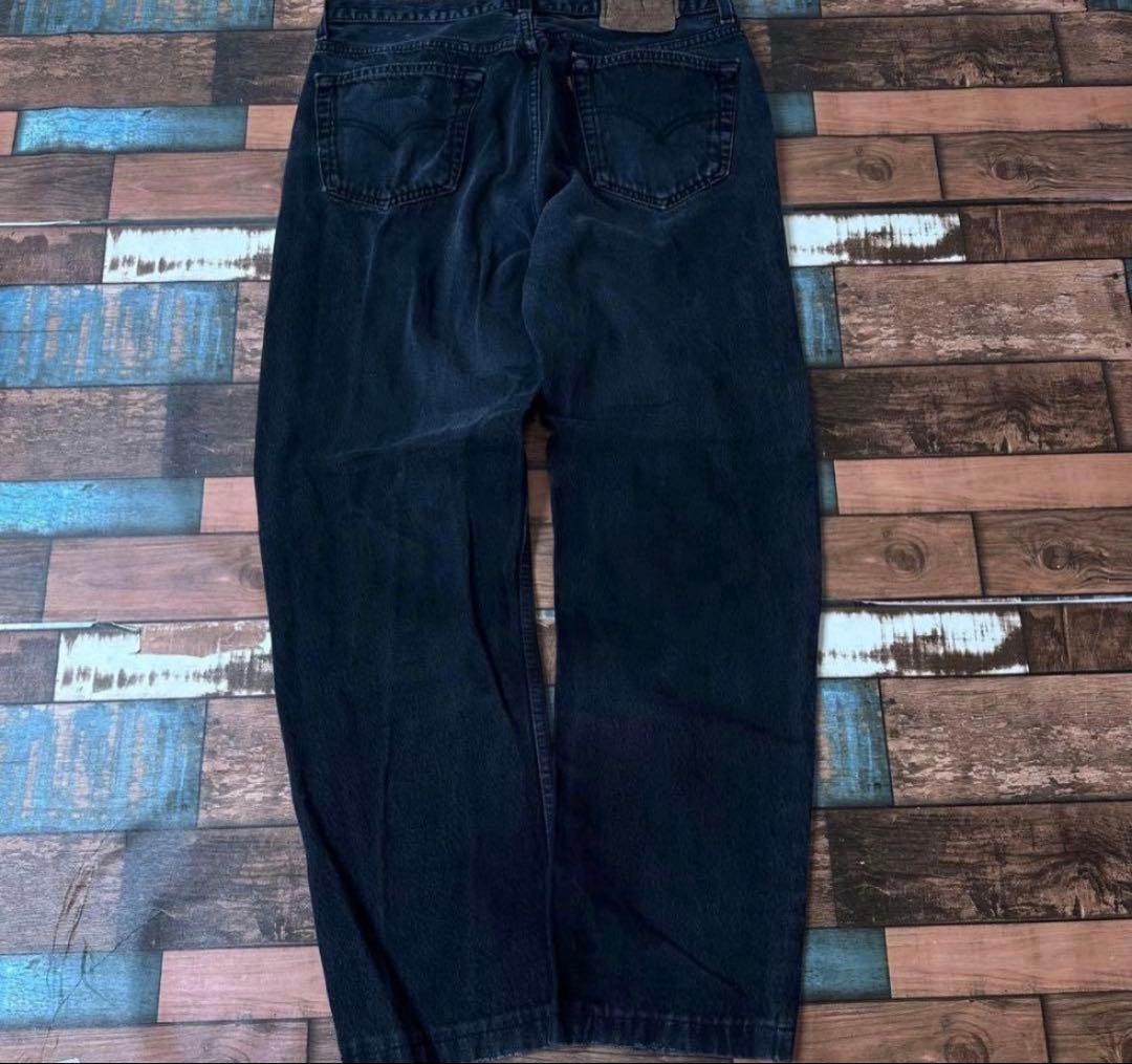 ふ*や様 80s 90s USA製リーバイス501 ブラックデニムジーンズW