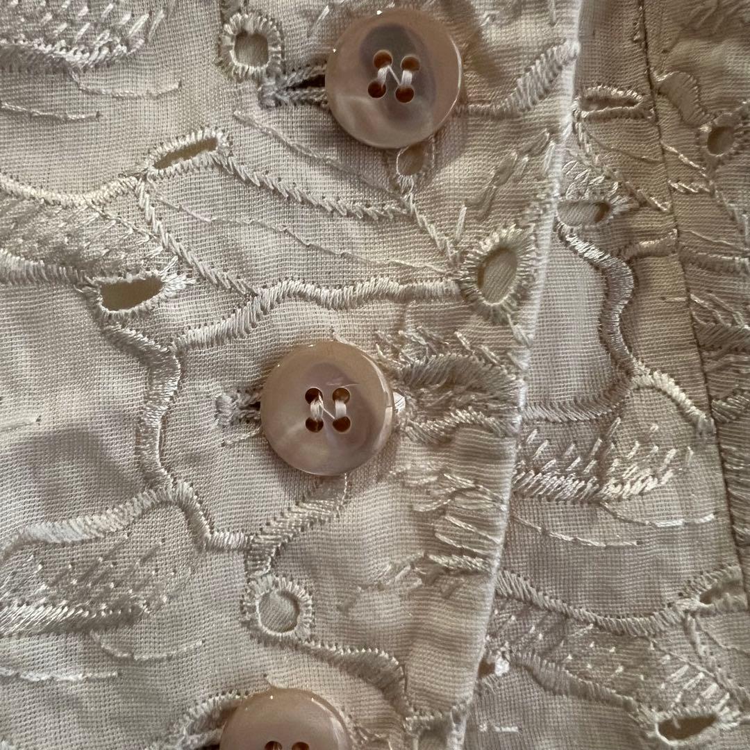 ARMANI COLLEZIONI 花柄　ジャケット　ベージュ　42サイズ