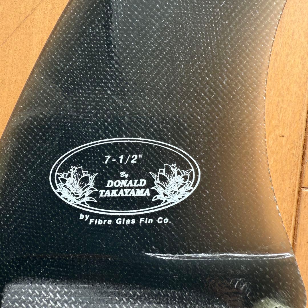 Donald Takayama フィンガーフィン 7-1/2” ブラックティント