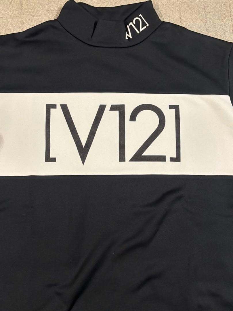 【新品】V12 ゴルフ用 トレーナー モックネック 裏起毛 長袖