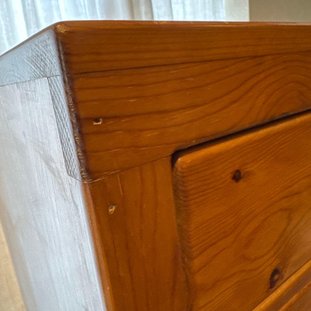 アンティークカントリー　オーダー家具　パイン材　引き出し収納　10段　一点物